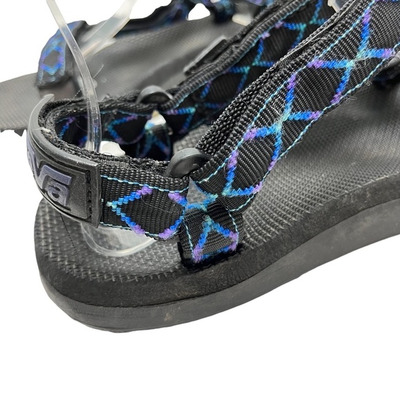 TEVA Ankle Strap Hiking Camping Fishing Sandals Black Purple Blue Men's Dad  11 - Picture 13 of 16
